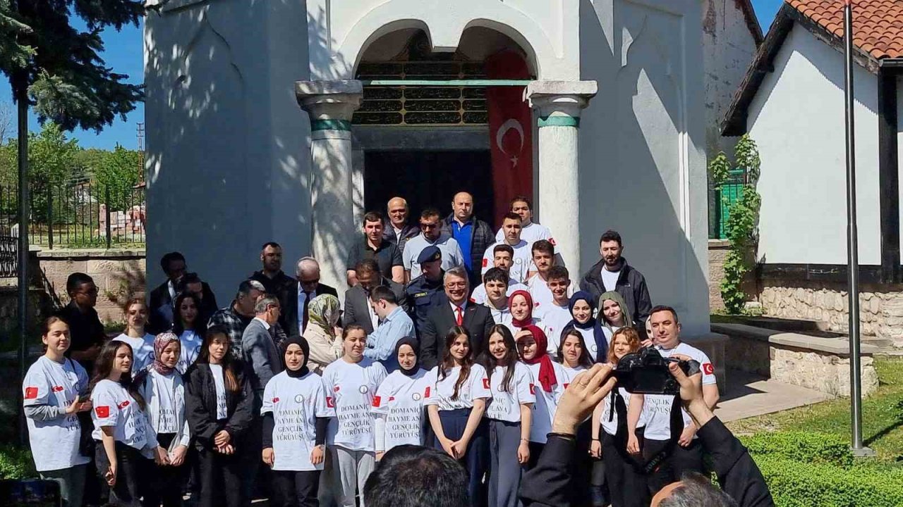 Hayme Ana’nın Kabrinin Bulunduğu Köyden Domaniç’e Gençlik Yürüyüşü