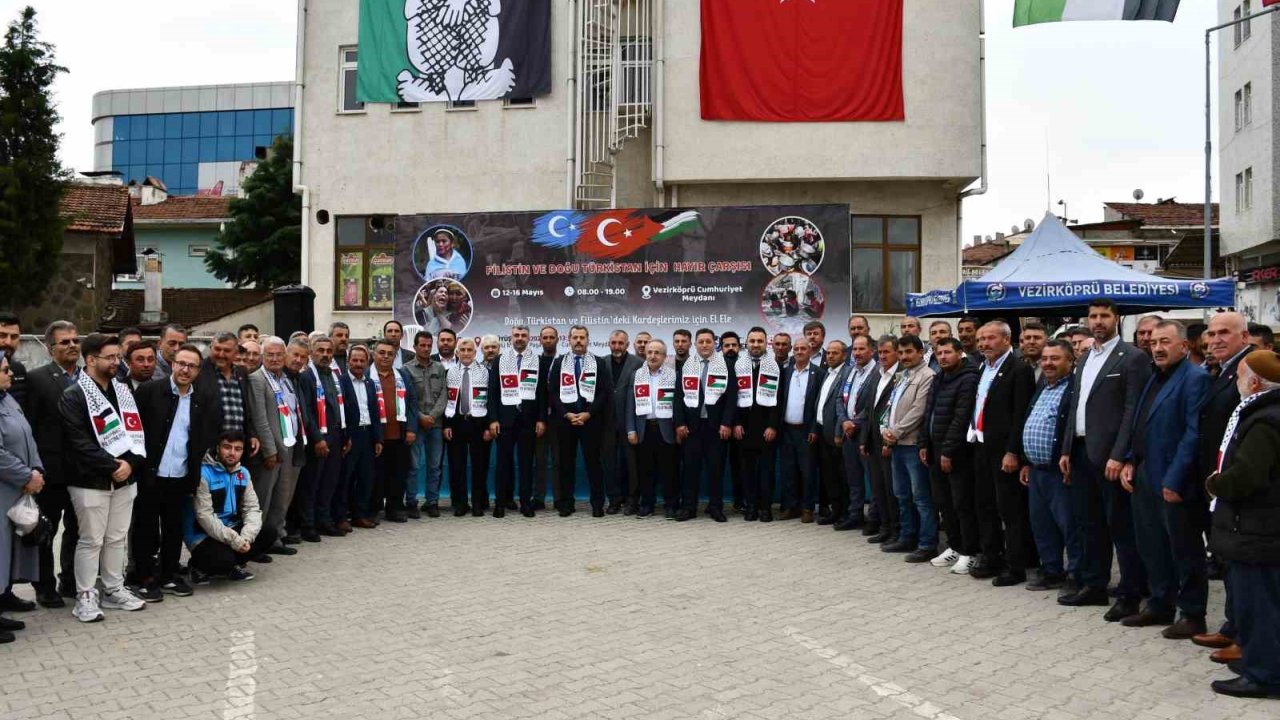 Vezirköprü’de Filistin Ve Doğru Türkistan İçin Hayır Çarşısı