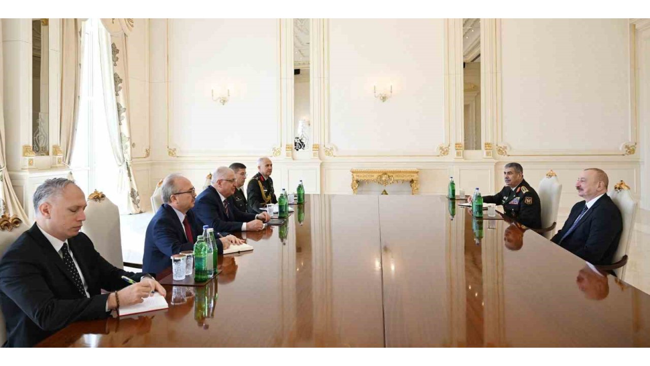 Aliyev, Milli Savunma Bakanı Güler’i Kabul Etti