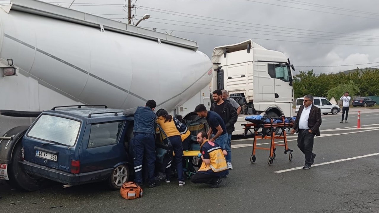 Malatya’da Silobas İle Otomobil Çarpıştı: 1 Yaralı