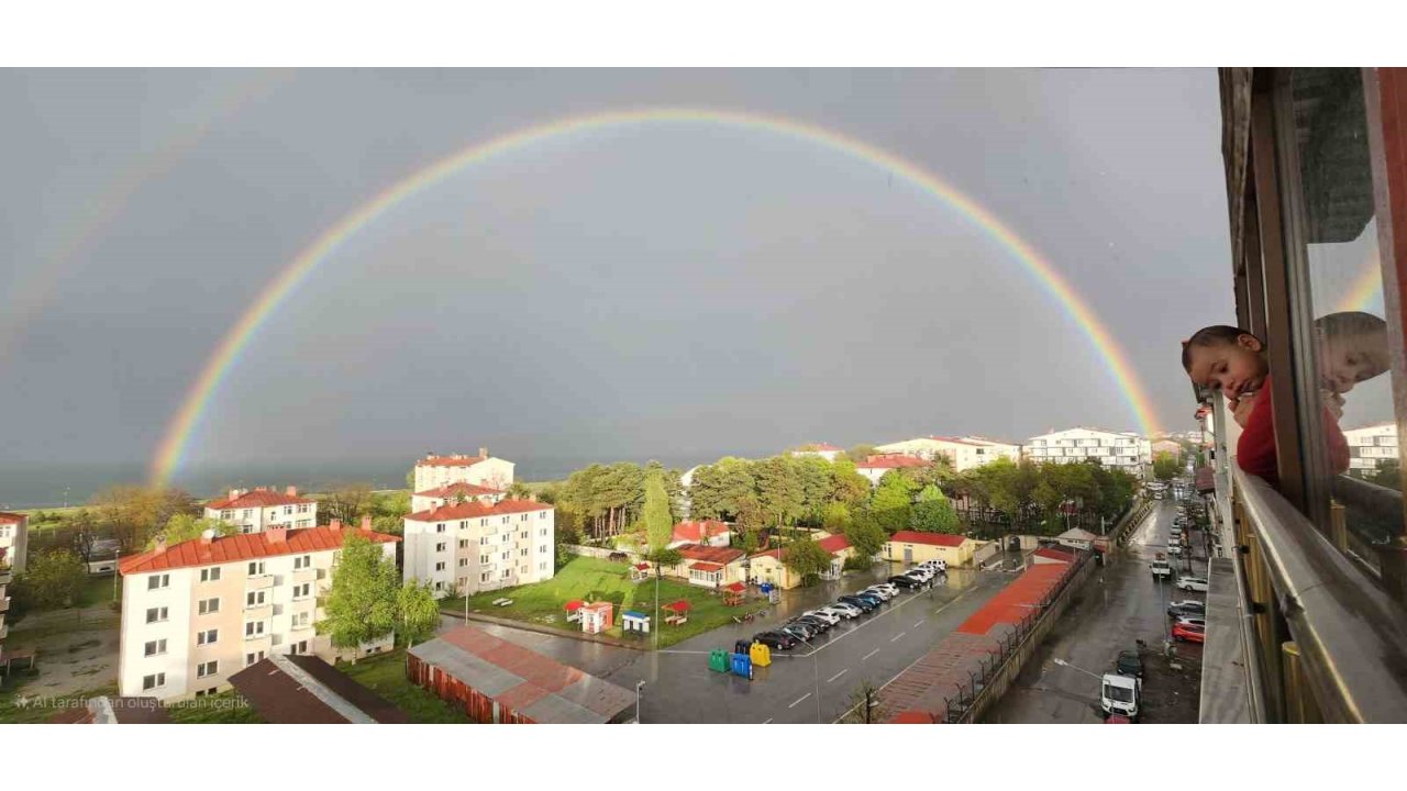Tatvan Semalarında Gökkuşağı Manzarası Mest Etti