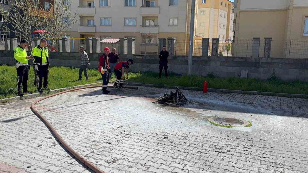 Patnos’ta Emniyet Müdürlüğü’nde Yangın Tatbikatı