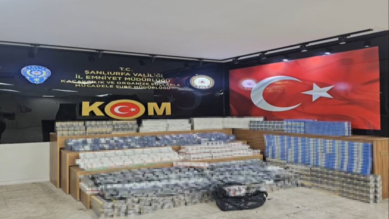 Şanlıurfa’da 5 Bin 680 Paket Gümrük Kaçağı Sigara Ele Geçirildi