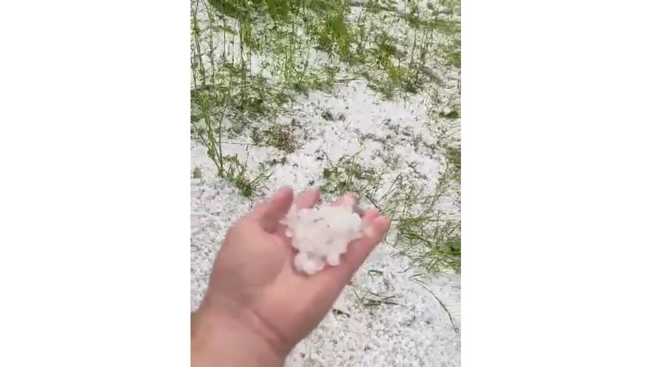 Osmaniye’de Dolu Yağışı Etkili Oldu