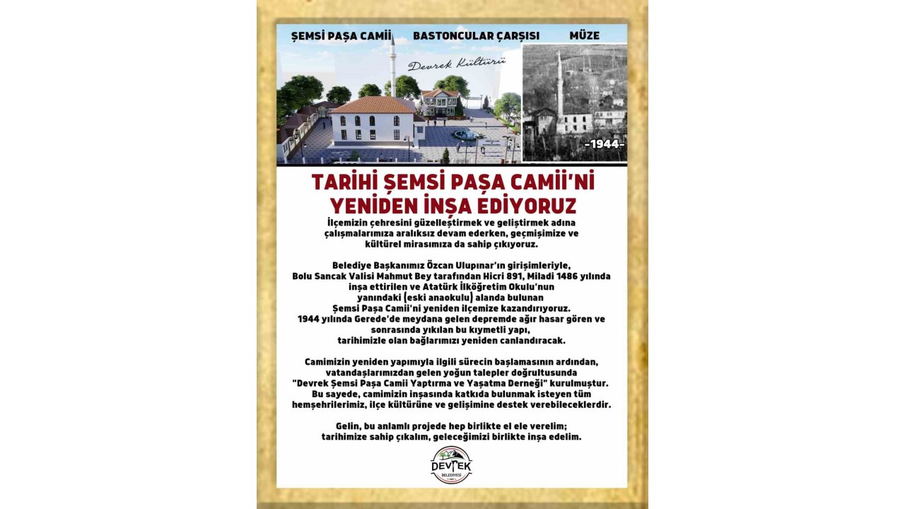 Şemsi Paşa Camisi 81 Sonra Yeniden İnşa Edilecek