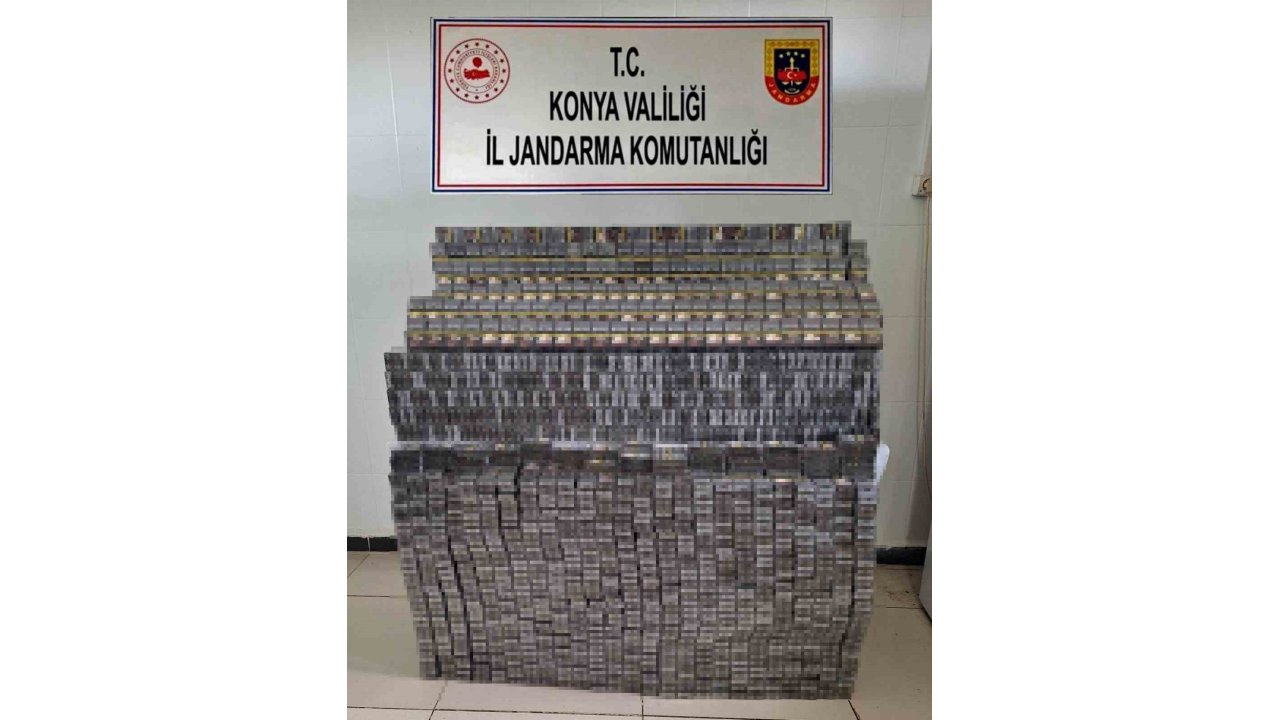 Konya’da Jandarmadan Kaçak Sigara Operasyonu