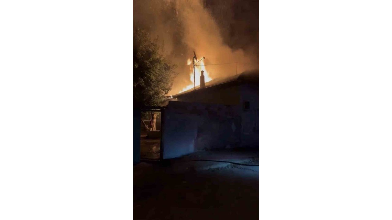 Bursa’da Ahır Alevlere Teslim Oldu