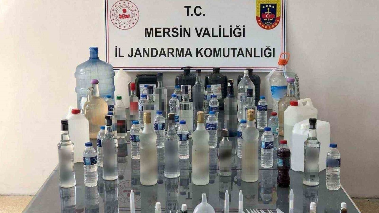 Mersin’de 127 Litre Sahte İçki Ele Geçirildi