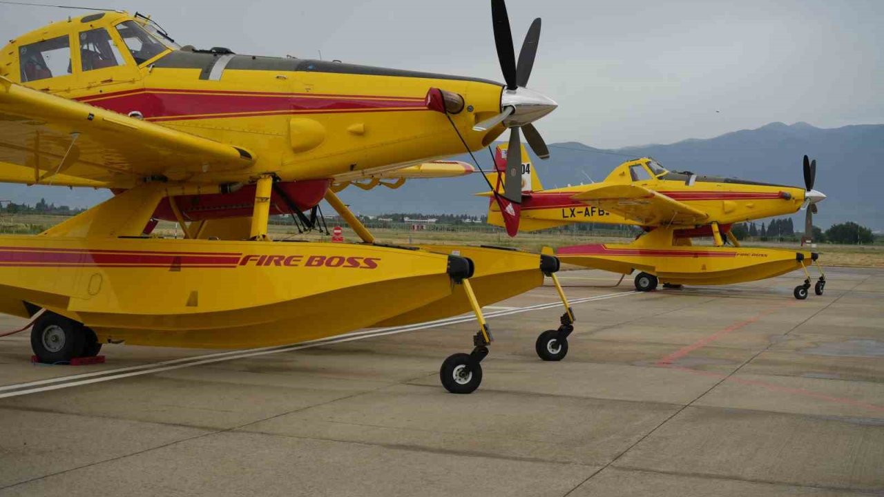 Orman Yangınlarıyla Mücadelede Amfibik Uçaklar Göreve Başladı