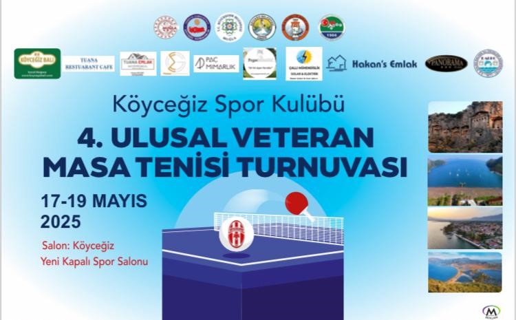 Köyceğiz’de Veteran Masa Tenisi Turnuvası Yapılacak
