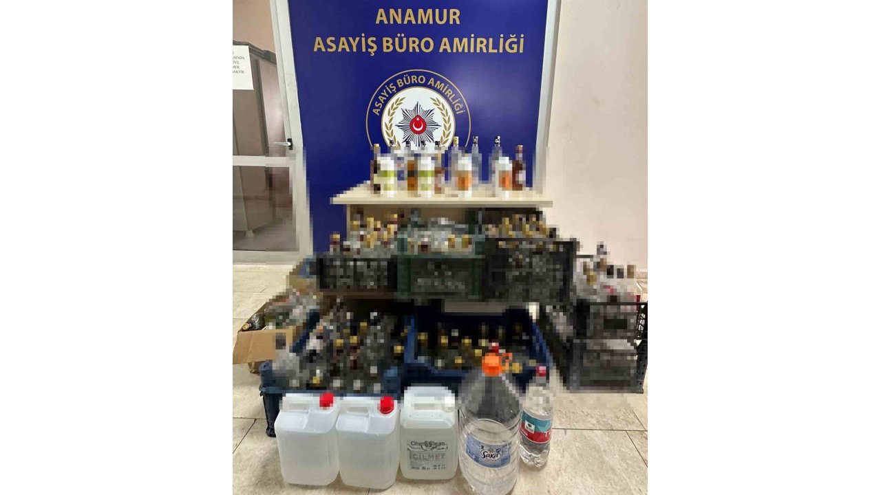 Mersin’de Sahte İçki Üreten Şüpheli Yakalandı