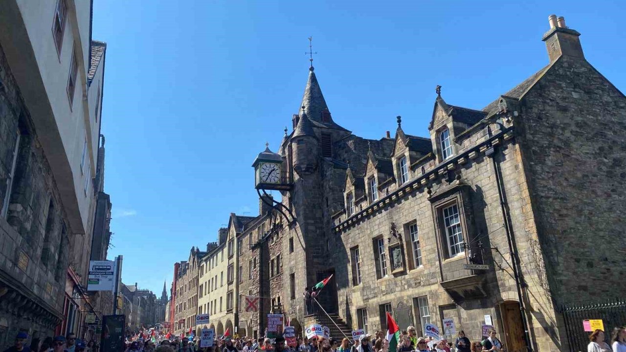 İskoçya’da Nakba Günü Yürüyüşünde