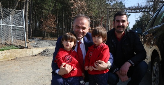 Başkan Poyraz, Doğa Park’taki yenileme çalışmalarını inceledi
