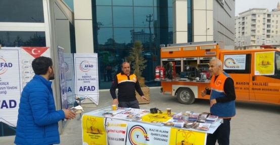 AFAD Deprem Haftası nedeniyle stant açtı