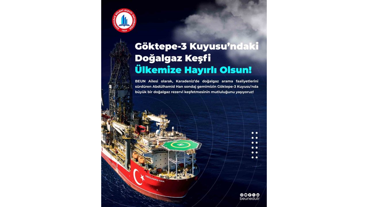 Karadeniz’deki Doğalgaz Keşfine Beun’dan Destek Mesajı