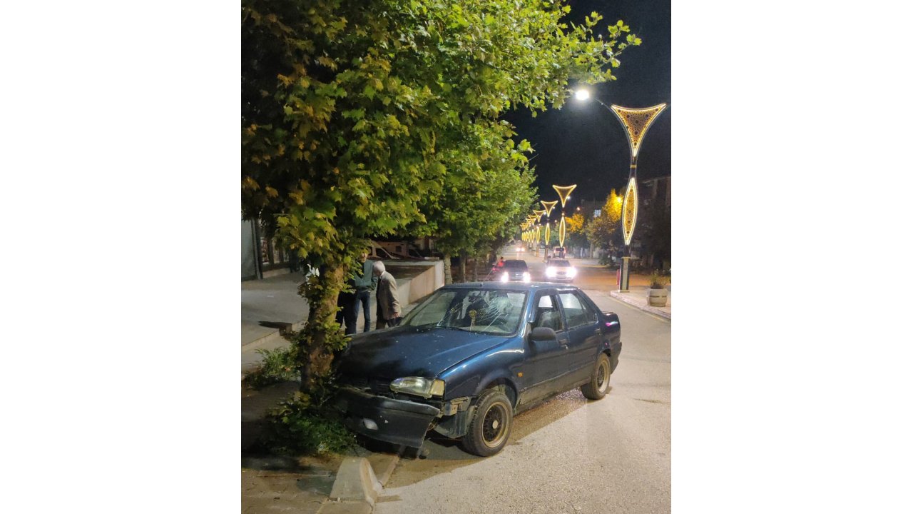 Keşan’da Otomobil Ağaca Çarptı: 1 Yaralı