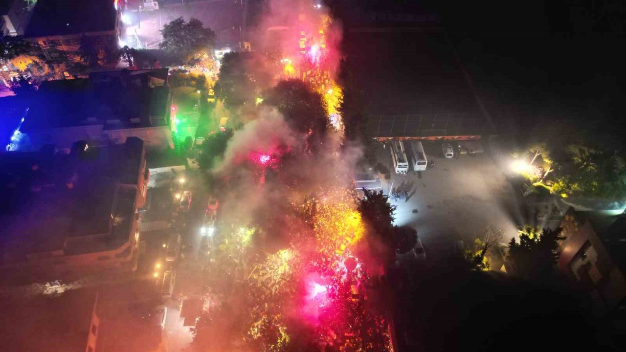 Florya’da Şampiyonluk Kutlaması Havadan Görüntülendi