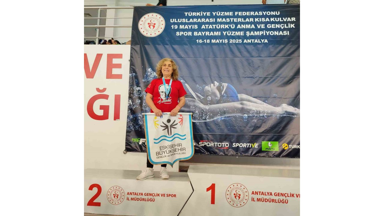 Büyükşehir’in Master Yüzücüsü Kezban Yeşer’den Rekor Ve Madalya Gururu