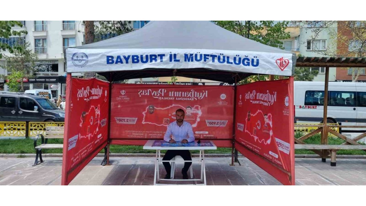 Bayburt’ta Kurban Bağış Standı Kuruldu