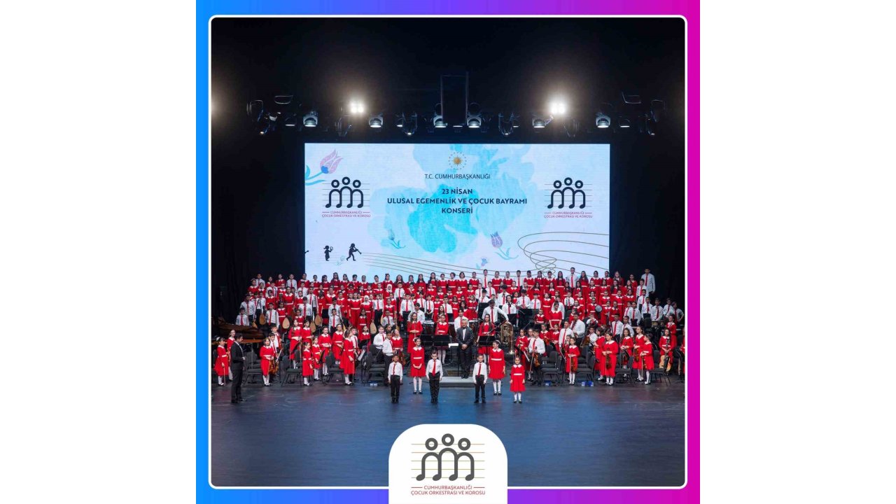 Cumhurbaşkanlığı Çocuk Orkestrası Ve Korosu’nun 23 Nisan Coşkusu, Muud’da Müzikseverlerle Buluştu