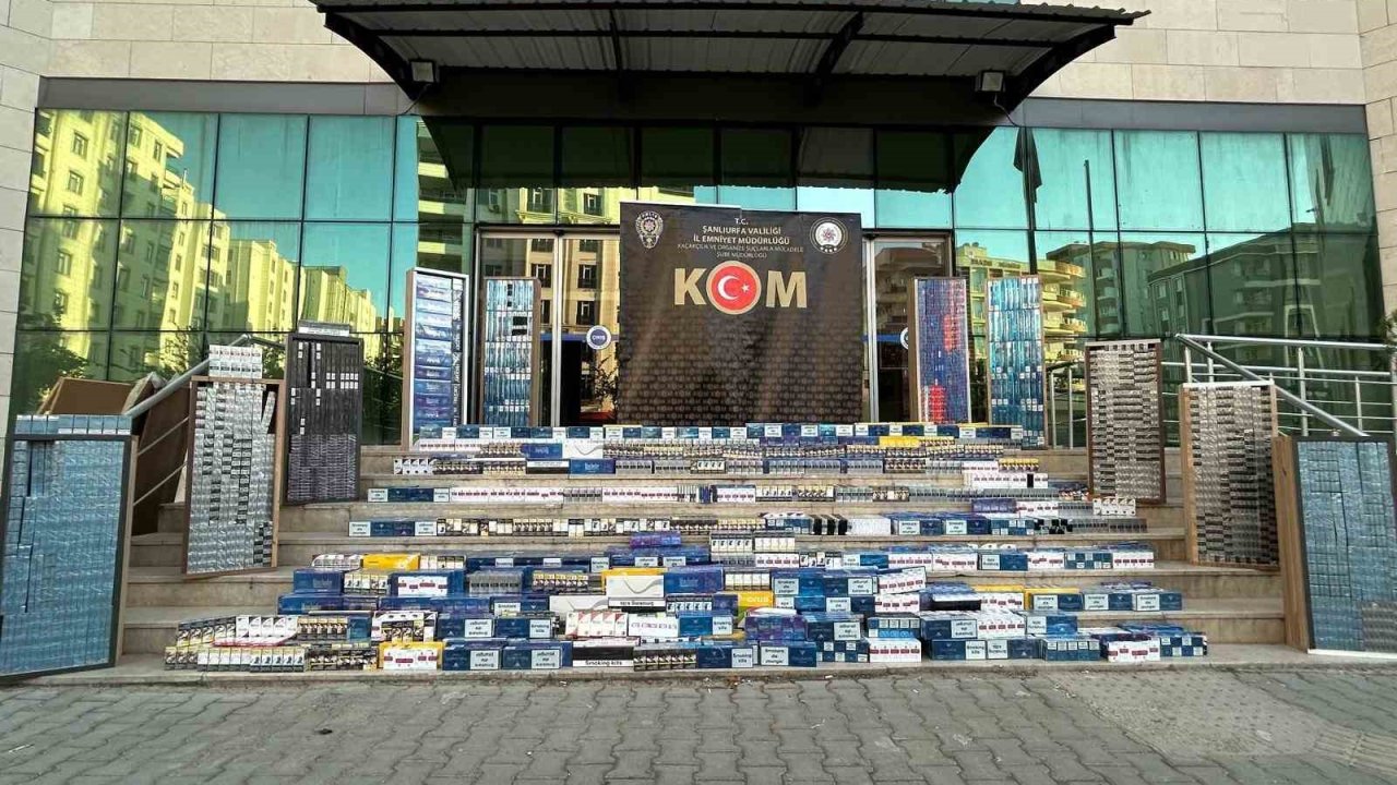 Şanlıurfa’da 19 Bin 800 Paket Kaçak Sigara Ele Geçirildi