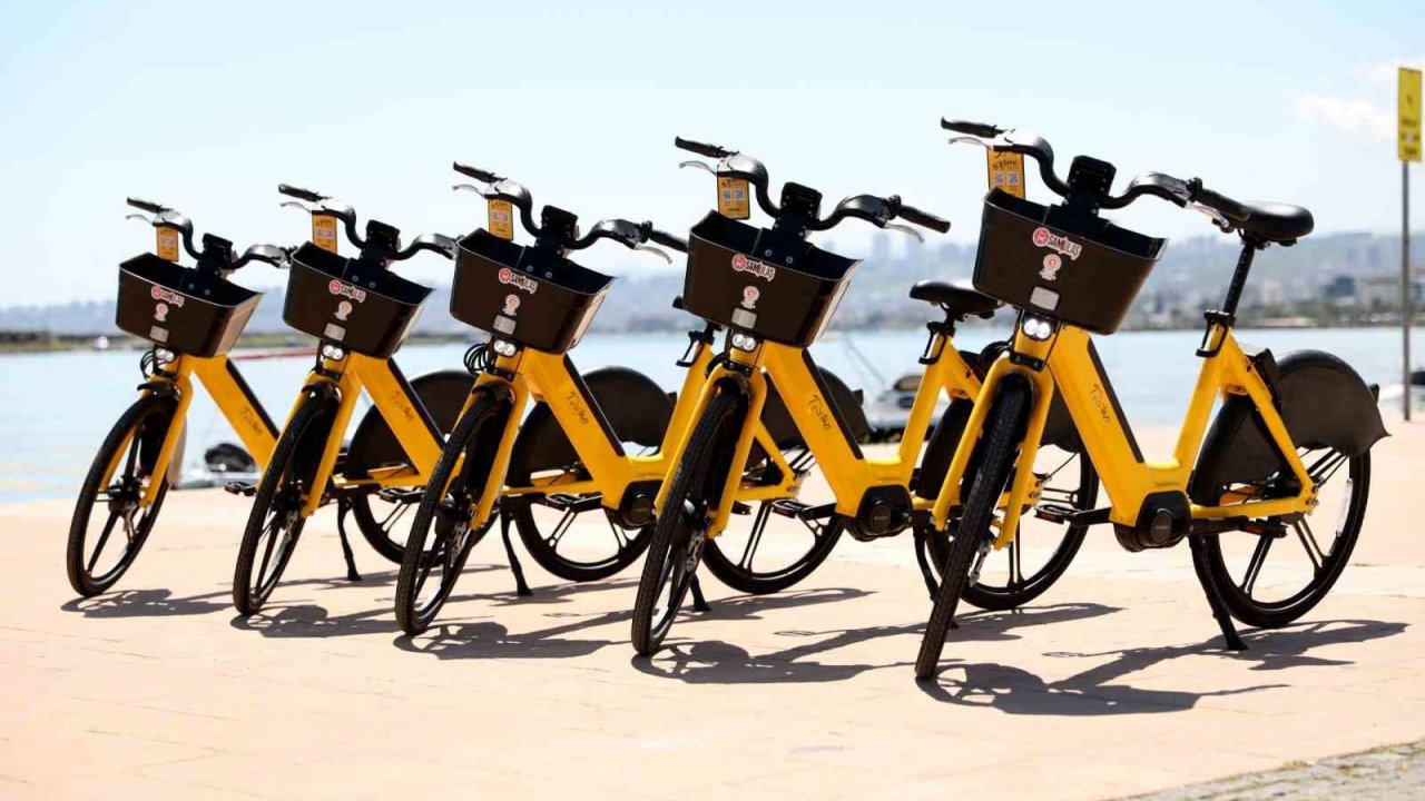 Atakum Sahilinde Pedal Destekli Elektrikli Bisikletler Hizmete Girdi