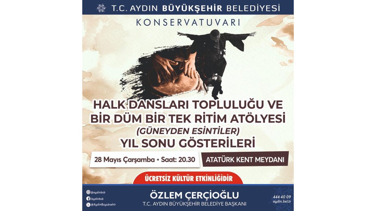 Büyükşehir Konservatuvarından Yıl Sonu Gösterisine Davet