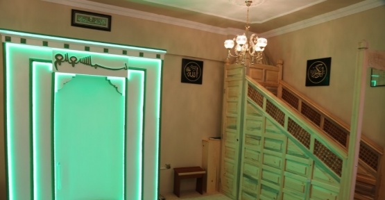 Belediye hizmet binasına yeni mescit