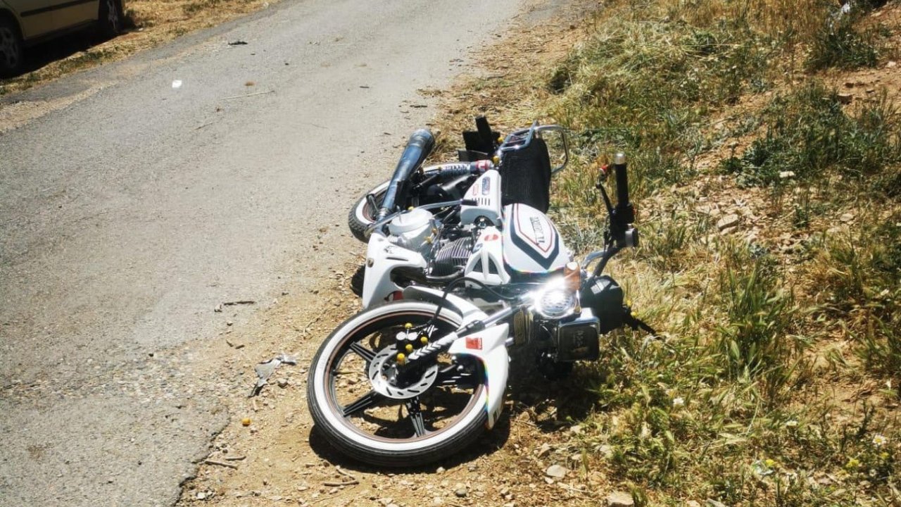Adıyaman’da, Motosiklet Devrildi: 1 Yaralı
