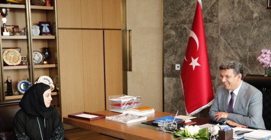 İndira Kaljo’dan Başkan Karadeniz’e teşekkür ziyareti