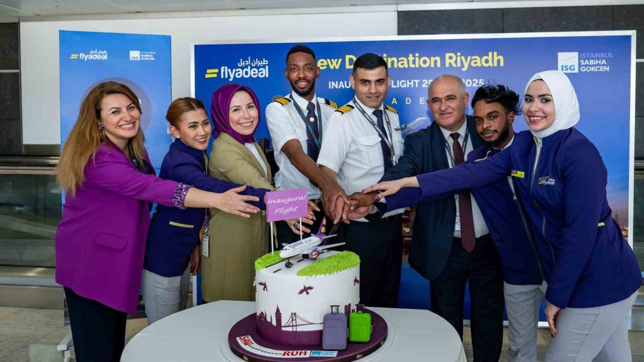 Sabiha Gökçen Havalimanı Flyadeal’ın İlk Riyad Uçuşunu Karşıladı