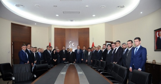 MHP Gölbaşı İlçe Teşkilatı’ndan MHP Genel Başkanı Bahçeli’ye ziyaret