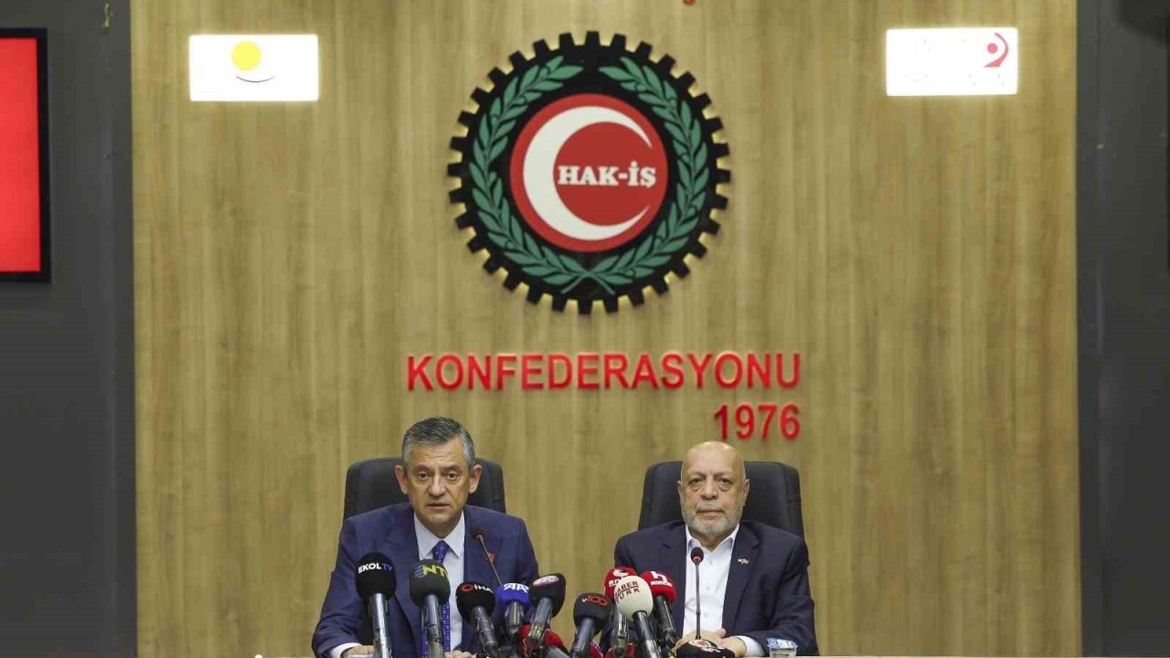Chp Lideri Özel, Hak-iş Ve Türk-iş Konfederasyonlarını Ziyaret Etti