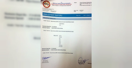 Asbest iddialarına MTA raporu