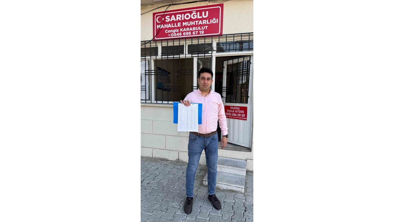 Çine’de Seçim Var, Sarıoğlu Mahallesi Muhtarını Seçecek