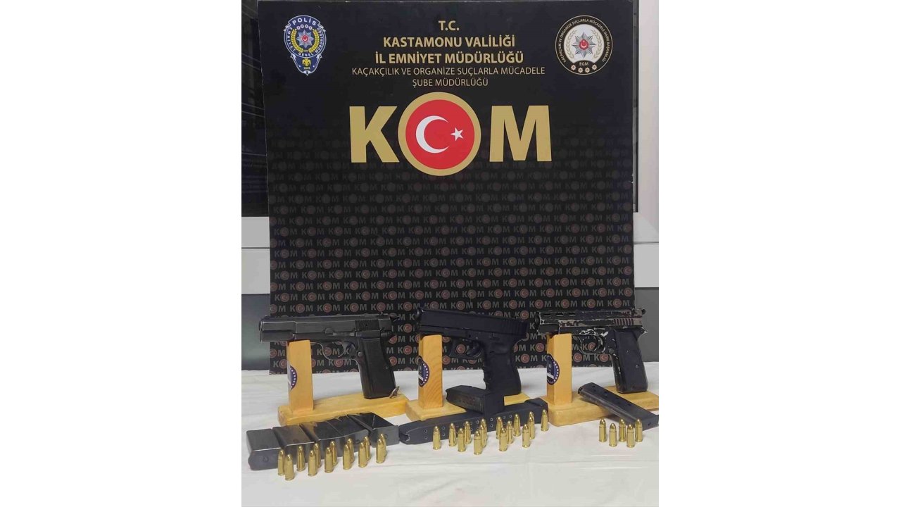 Kastamonu’da Kaçak Silah Operasyonu: 4 Gözaltı