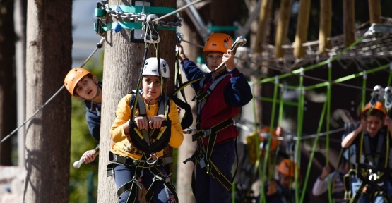Muratpaşa’da macera parkuru çocukların favorisi