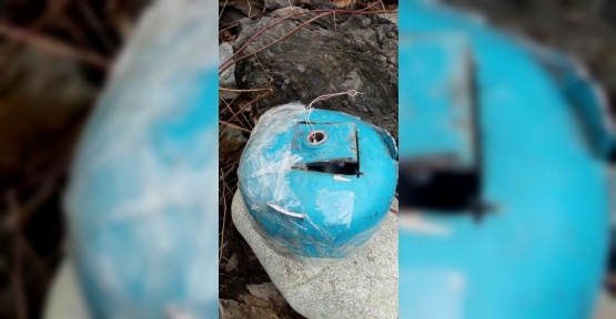 Yol kenarında bulunan patlayıcı imha edildi