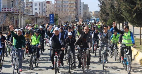 Sağlık için pedal çevirdiler