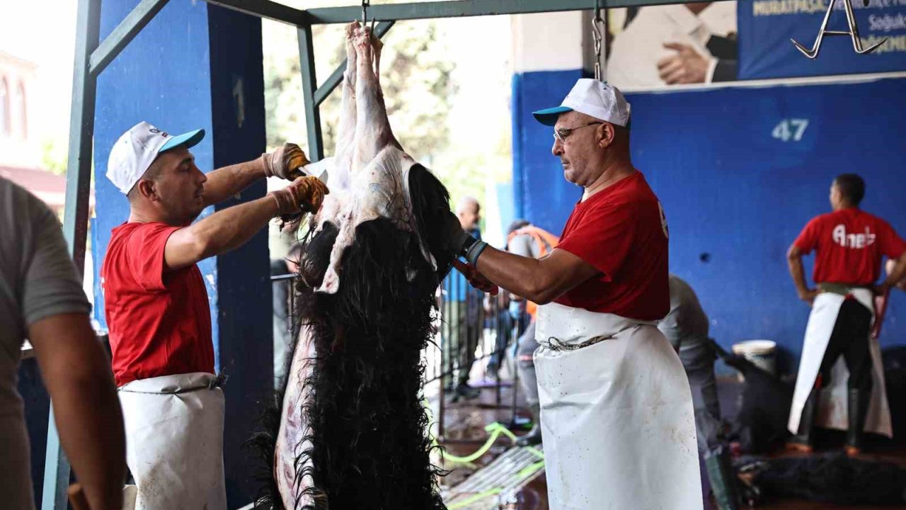 Antalya Büyükşehir Belediyesi’nden Hijyenik Ortamda Ücretsiz Kurban Kesim Hizmeti