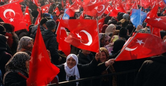 Muş halkı ‘evet’ için alanda