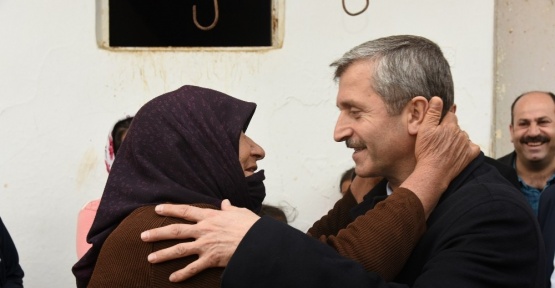 Belediye Başkanı Mehmet tahmazoğlu, yeni mahalleleri ziyaret etti