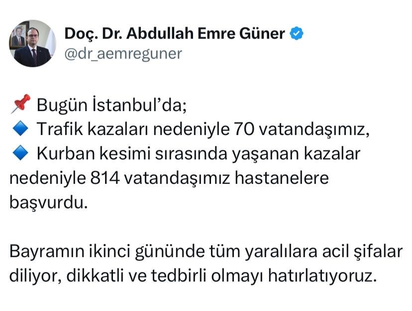 İstanbul’da Bayramın İkinci Günü Bilançosu