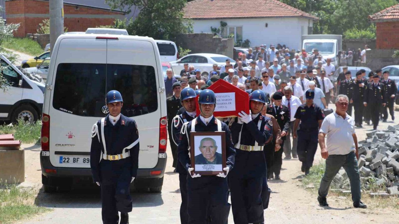 Kıbrıs Gazisi İsmail Mardin, Edirne’de Son Yolculuğuna Uğurlandı