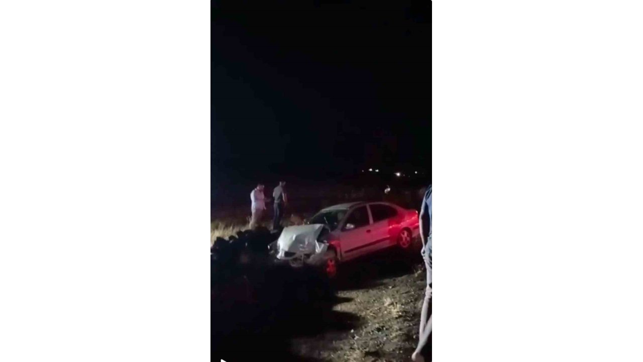 Siverek’te Kontrolden Çıkan Otomobil Şarampole Girdi: 2 Yaralı