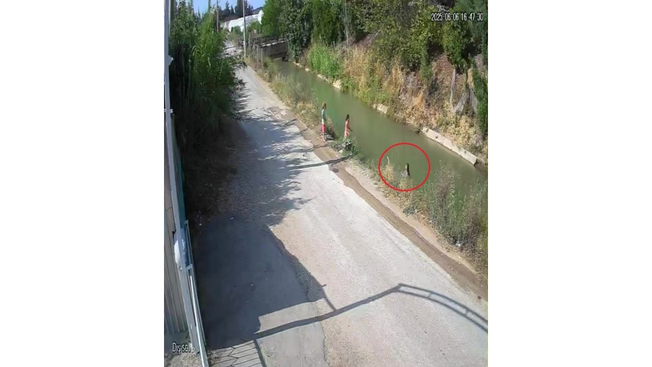 Küçük Çocuğun Sulama Kanalına Düşüp Hayatını Kaybettiği Olay Anının Görüntüleri Ortaya Çıktı