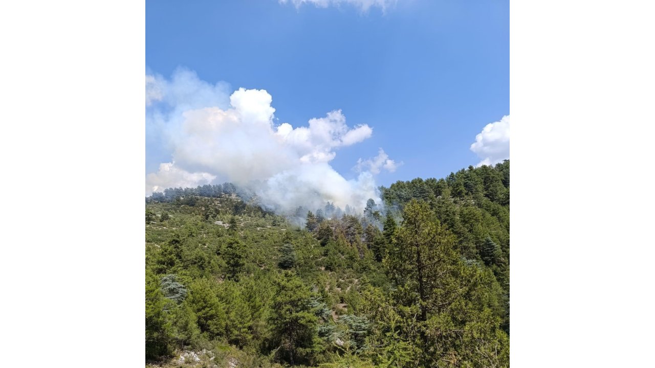 Denizli’de Yıldırım Düşmesi Sonucu 2 Ayrı Noktada Yangın Çıktı