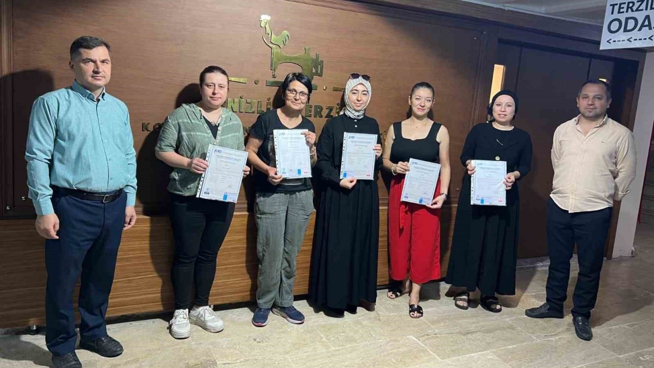 Denizlili Terziler Uluslararası Sertifikalı Oldu