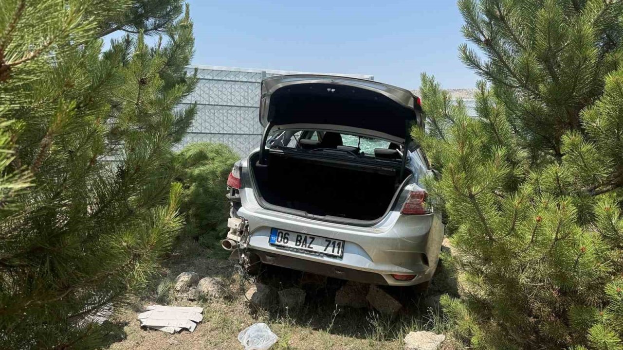Takla Atan Otomobildeki Kişi Yaralandı