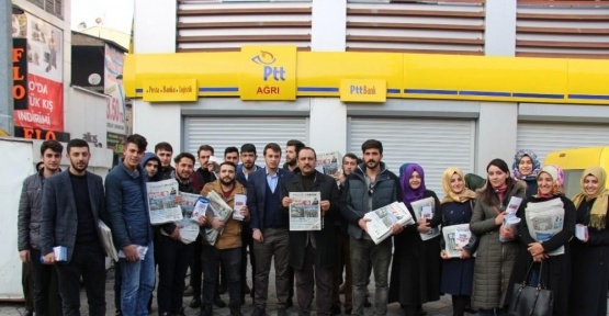 AK Parti Ağrı Gençlik Kolları Yeni Anayasa Maddelerini Kılıçdaroğlu’na Gönderdi